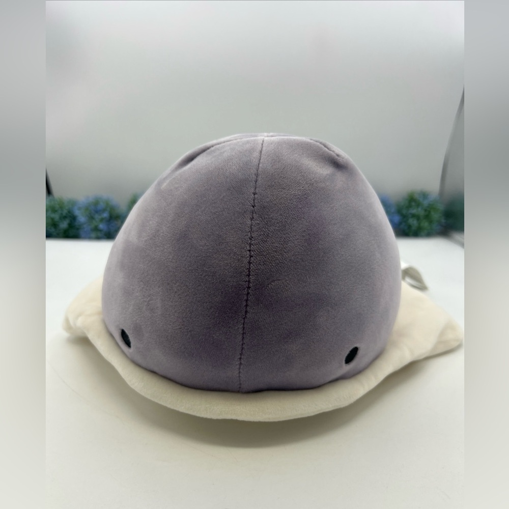 LIV HEART Bolster Cushion Marshmallow Aquamie  Stingray Plush NWT